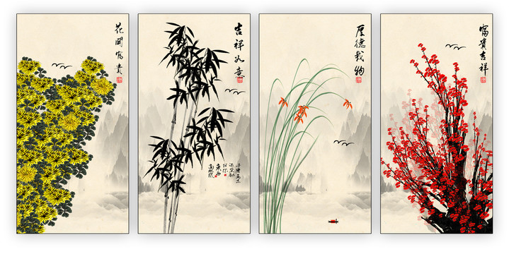 原创国画花鸟