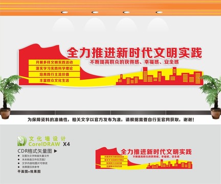 新时代文明实践文化墙