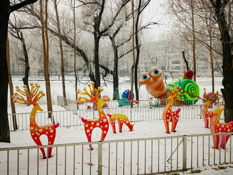 冰天雪地自贡彩灯展