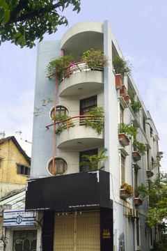 越南胡志明市街道民居