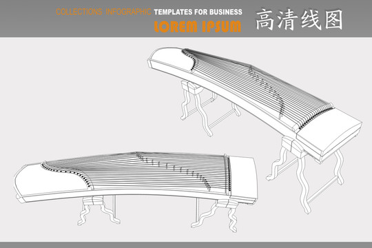 古筝线图