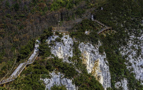 重庆巫山神女峰景区旅游栈道