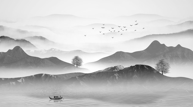 水墨山水