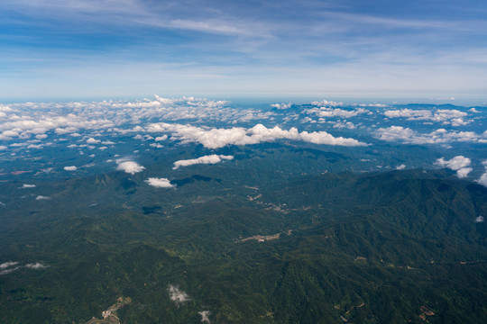 鸟瞰海南岛