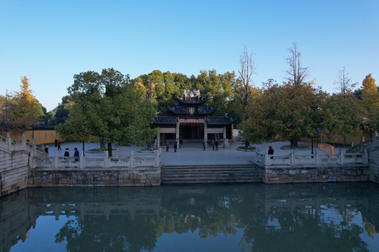 航拍西园寺