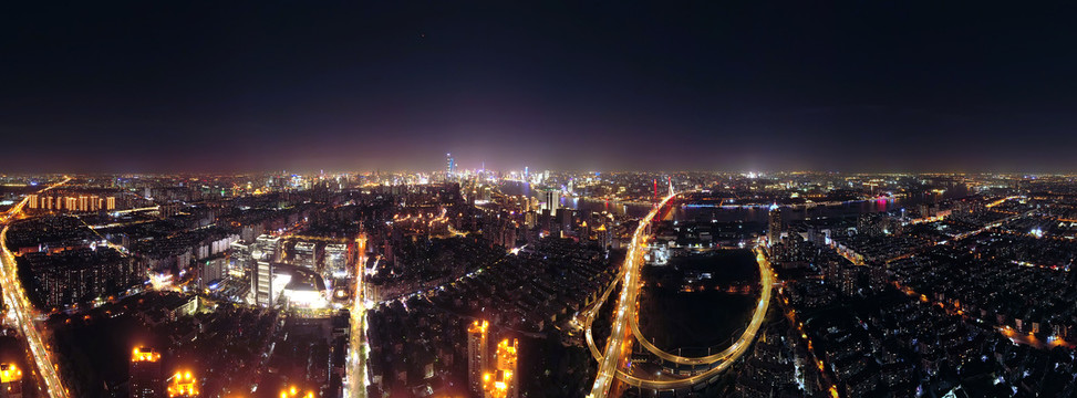 上海杨浦大桥夜景