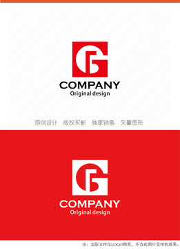 GF字母logo