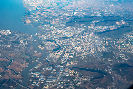 广东城市建设航拍俯瞰图