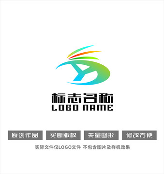 YD字母标志鹰logo