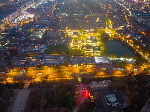 济南老城区夜景
