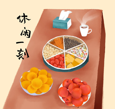 手绘美食