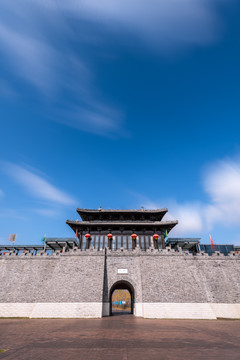 中国江苏扬州宋夹城的城墙城门