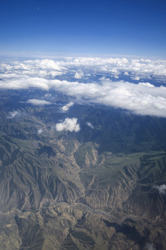 航拍山川大地