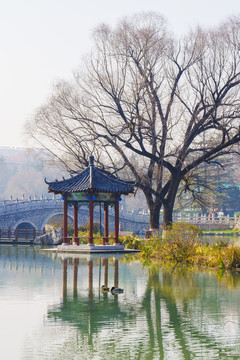 范公亭公园冬天风景