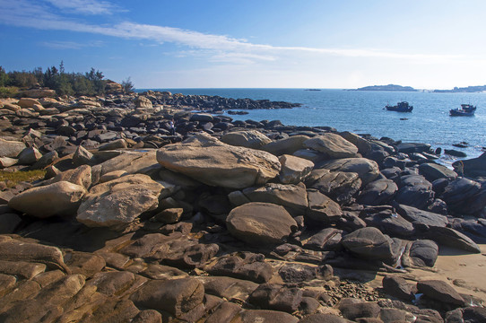 红塔湾海岸岩石堆