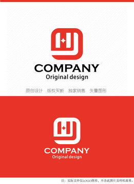 HY字母logo设计