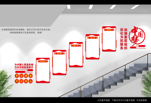 党建楼道形象墙