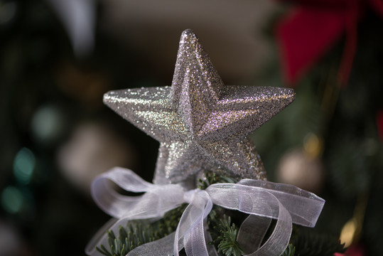 圣诞树装饰五角星