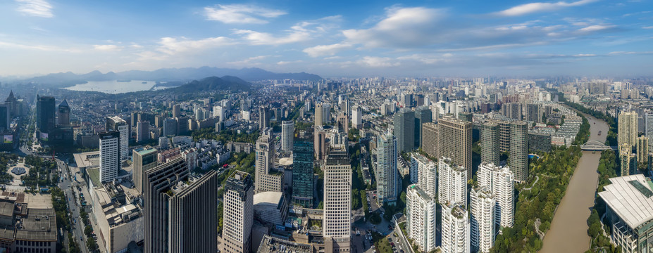 航怕浙江杭州市容市貌