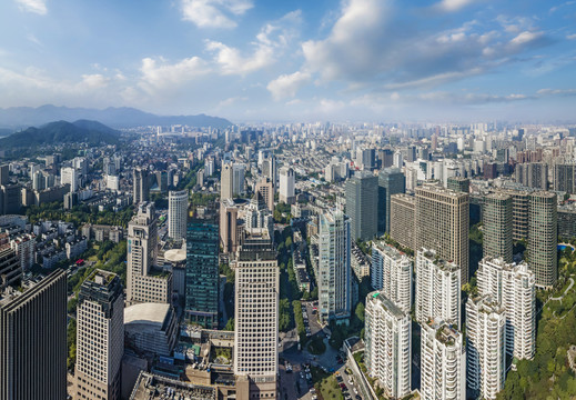 航怕浙江杭州城市风光