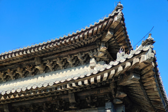 北京智珠寺的飞檐斗拱