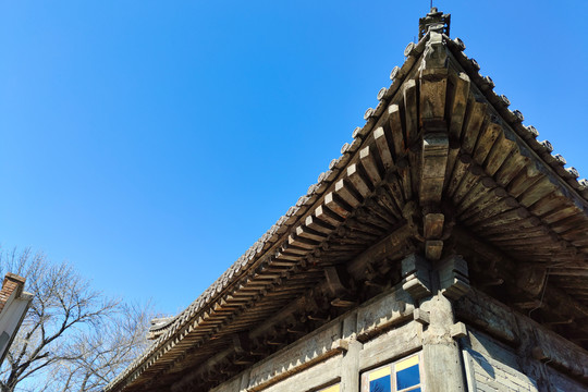北京智珠寺斗拱飞檐