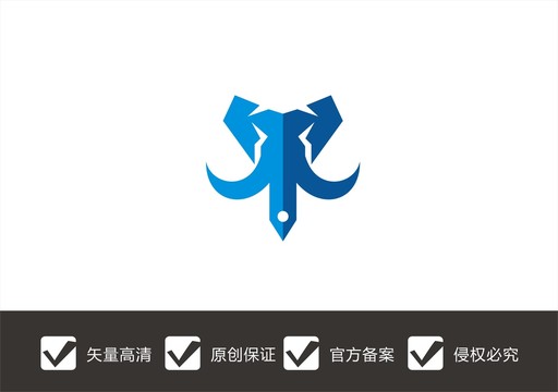 大象钢笔教育学习logo
