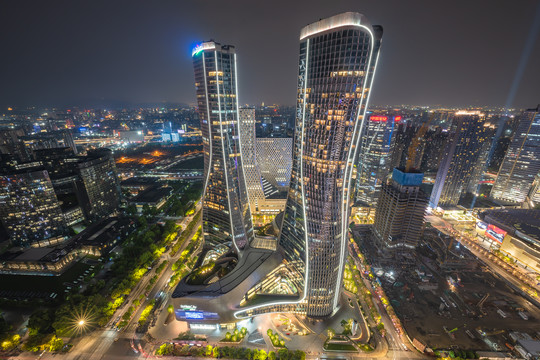 杭州来福士广场夜景