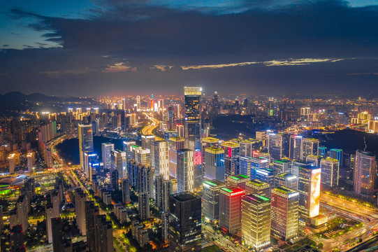 济南汉峪金谷夜景