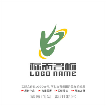 BY字母YB标志e飞鸟logo