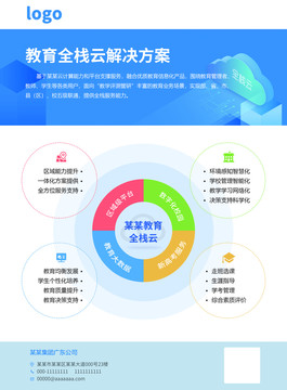 教育海报宣传页教育全栈云