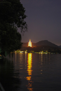 杭州西湖夜景