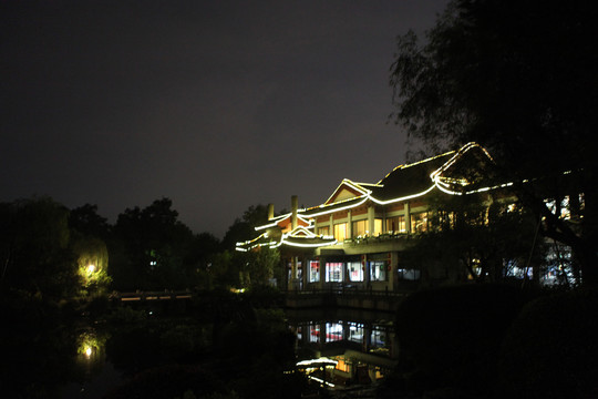 杭州西湖夜景