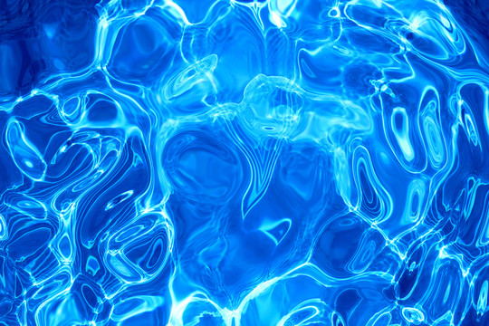 抽象蓝色水波纹理