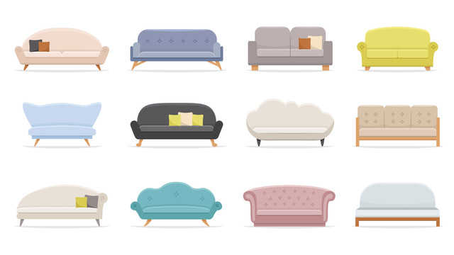 多种款式沙发图标