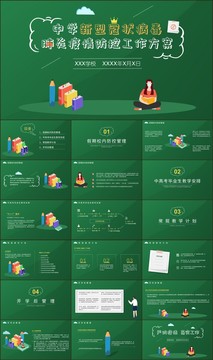 中学疫情防控工作方案PPT模板