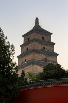 高清大雁塔夜景风光