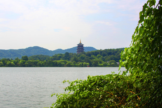 杭州西湖雷峰塔