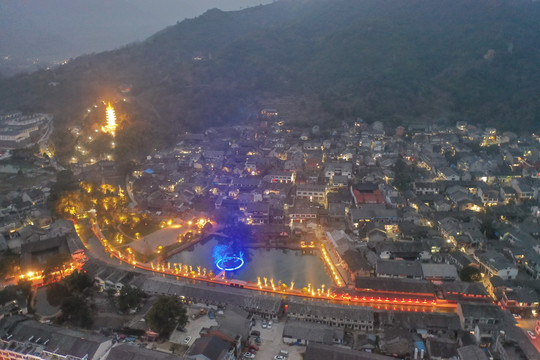 夜景楠溪江