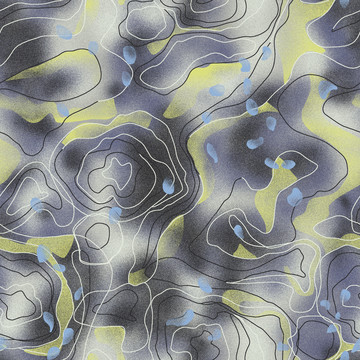 抽象水波纹线条地毯图案