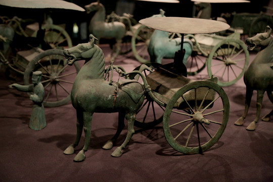古代青铜车马