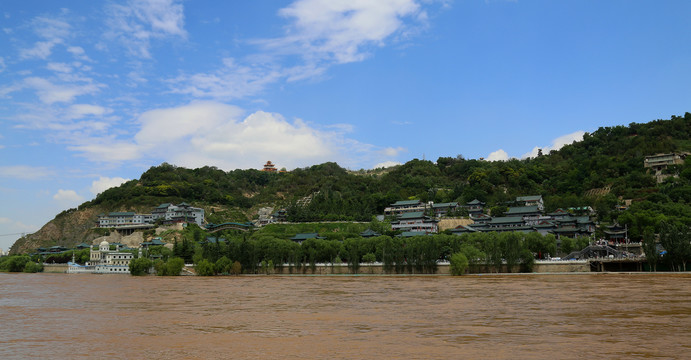 兰州黄河沿岸风光