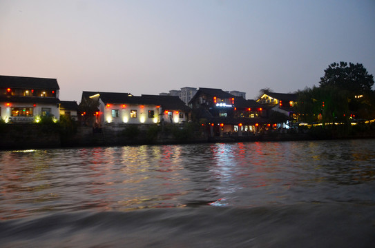 京杭大运河黄昏