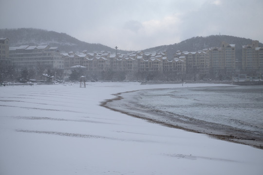 雪中的海湾