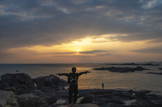 海边晚霞