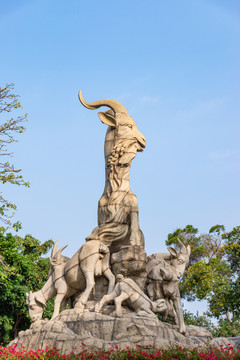 广州越秀公园五羊雕像