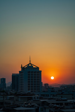 夕阳素材