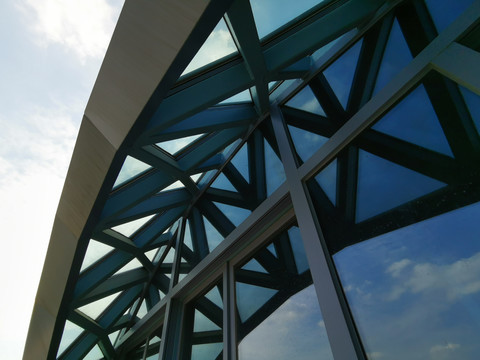 钢结构球形建筑玻璃幕墙