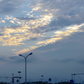 天空云彩夕阳