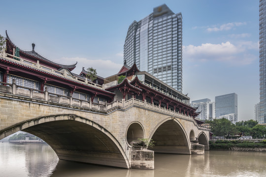 成都安顺廊桥特写